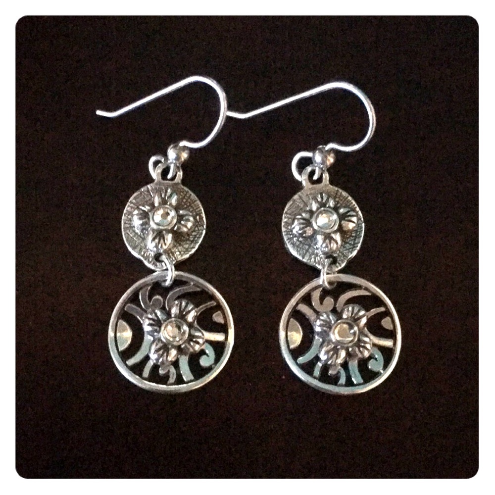 Brighton crystal lux French wire earrings